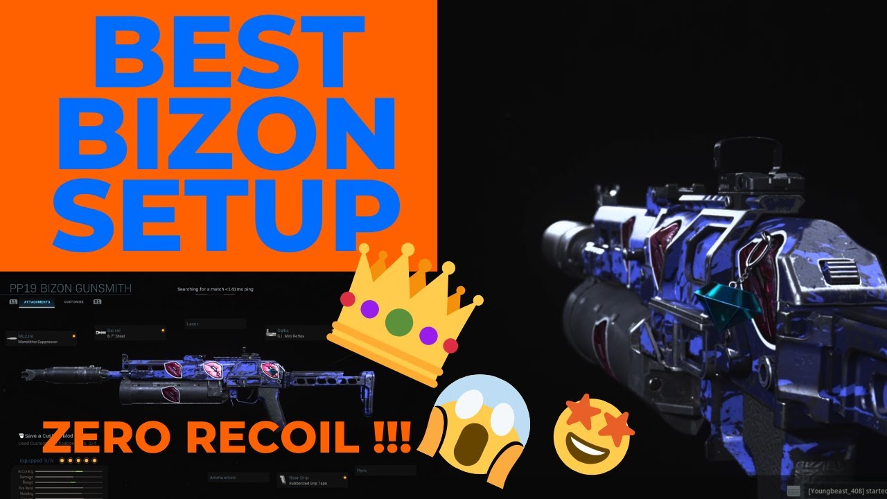 BEST ZERO RECOIL BIZON CLASS SETUP AFTER UPDATE 1.18 IN MODERN WARFARE | OVERPOWERED | Prod. Quirky