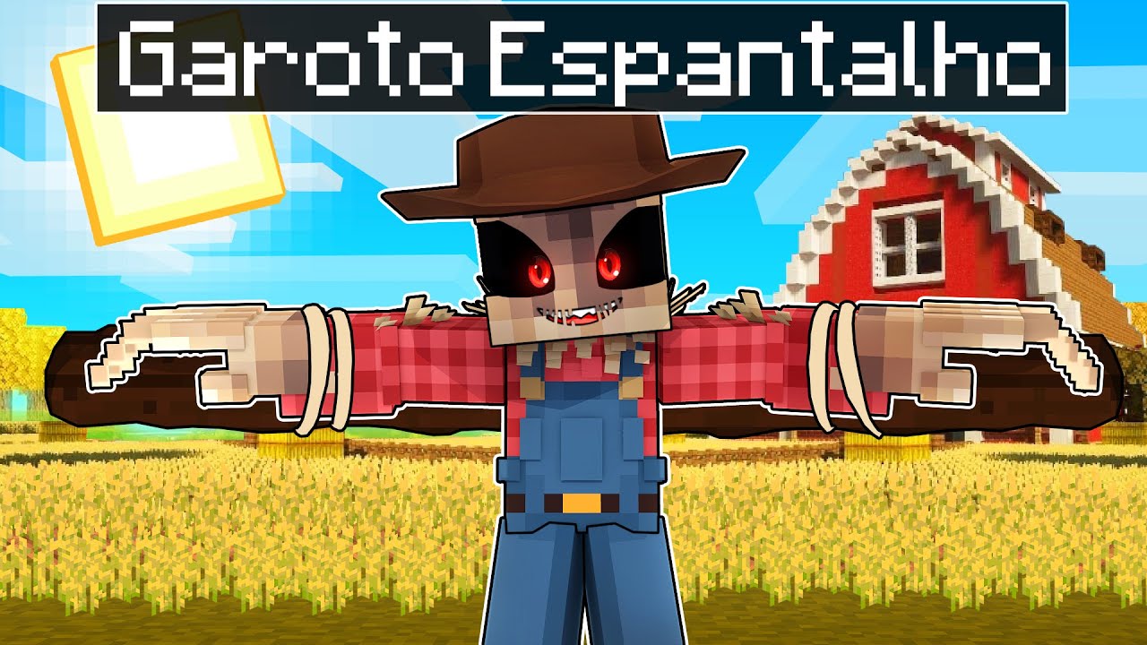 P3DRU virou um ESPANTALHO no Minecraft POR 24 HORAS