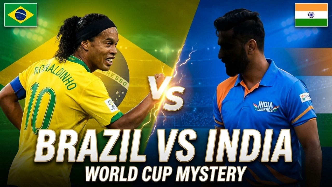 Brazil Legends vs Indian Legends 🔥 | Why Has India Never Played the World Cup?