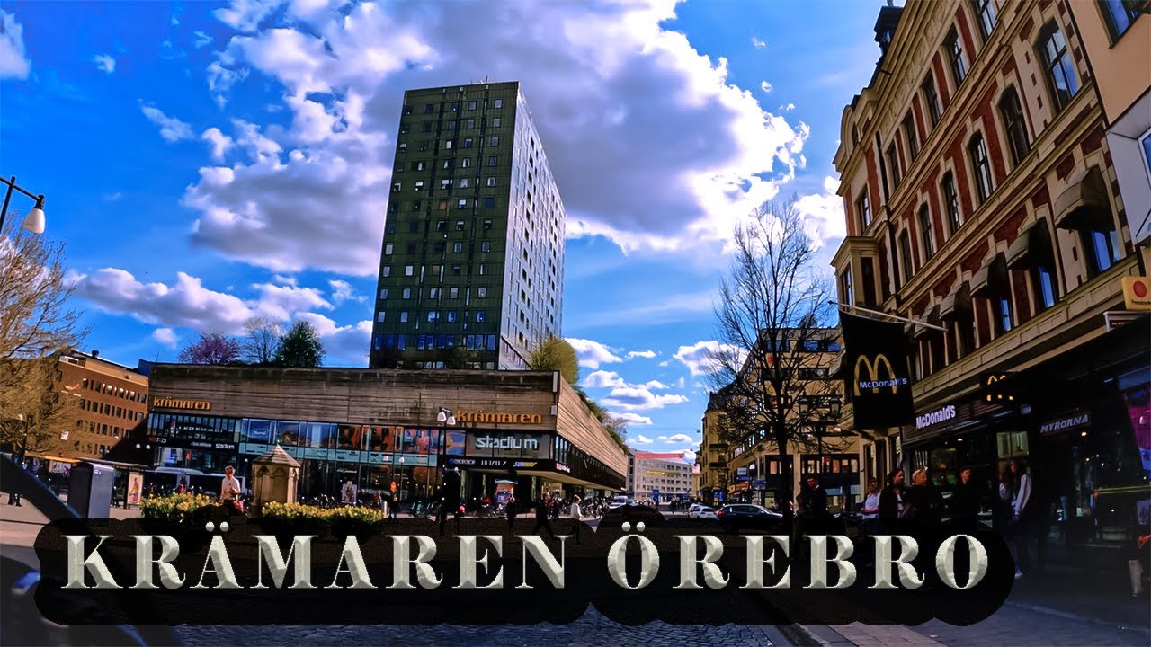 &Ouml;rebro kr&auml;maren centrum cykla 4k In Ultra HD(60FPS)