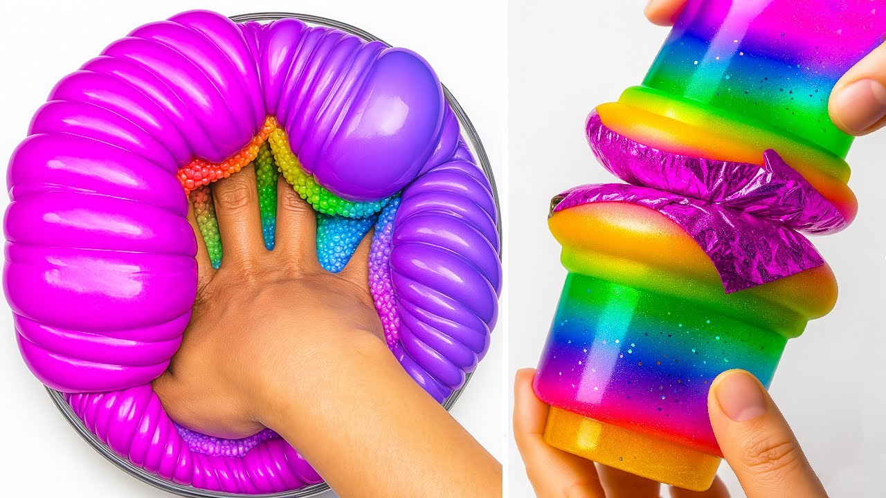 Расслабляющие АСМР-видео со слаймом для сна | Satisfying Slime No Talking ASMR 3827