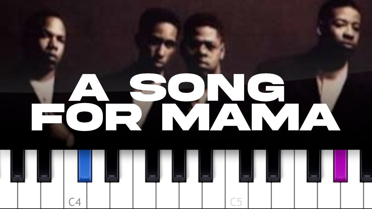 Boyz II Men - A Song For Mama  (piano tutorial)