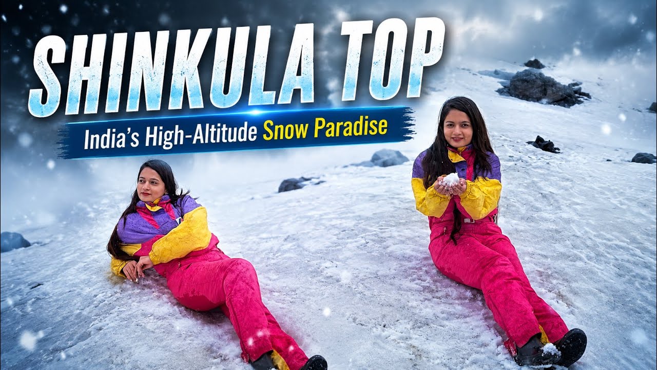 SHINKULA TOP❄️| First Snowfall🌨️Experience at 5,091m⛄️India&rsquo;s High-Altitude Snow Paradise #shinkula 