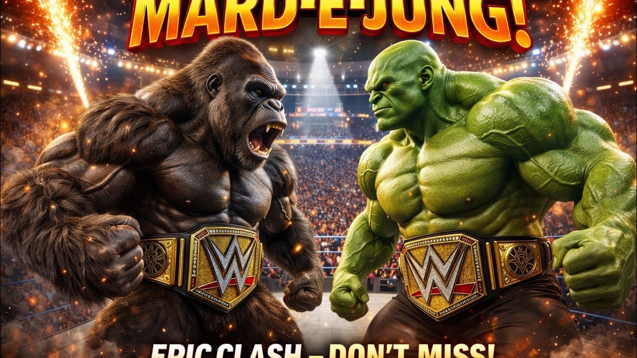 MARD-E-JUNG: The Green Monster Takes Over WWE! 🏆