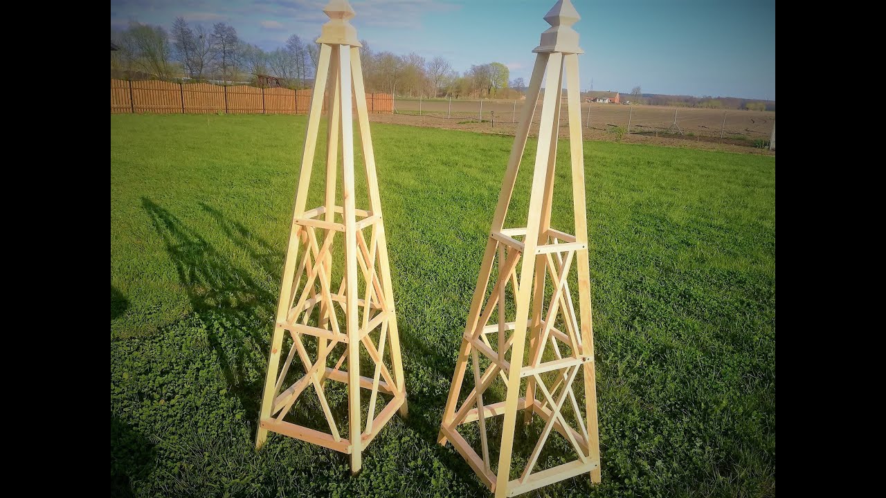 Jak zbudować drewniany obelisk ogrodowy – Prosta ozdoba DIY do ogrodu
