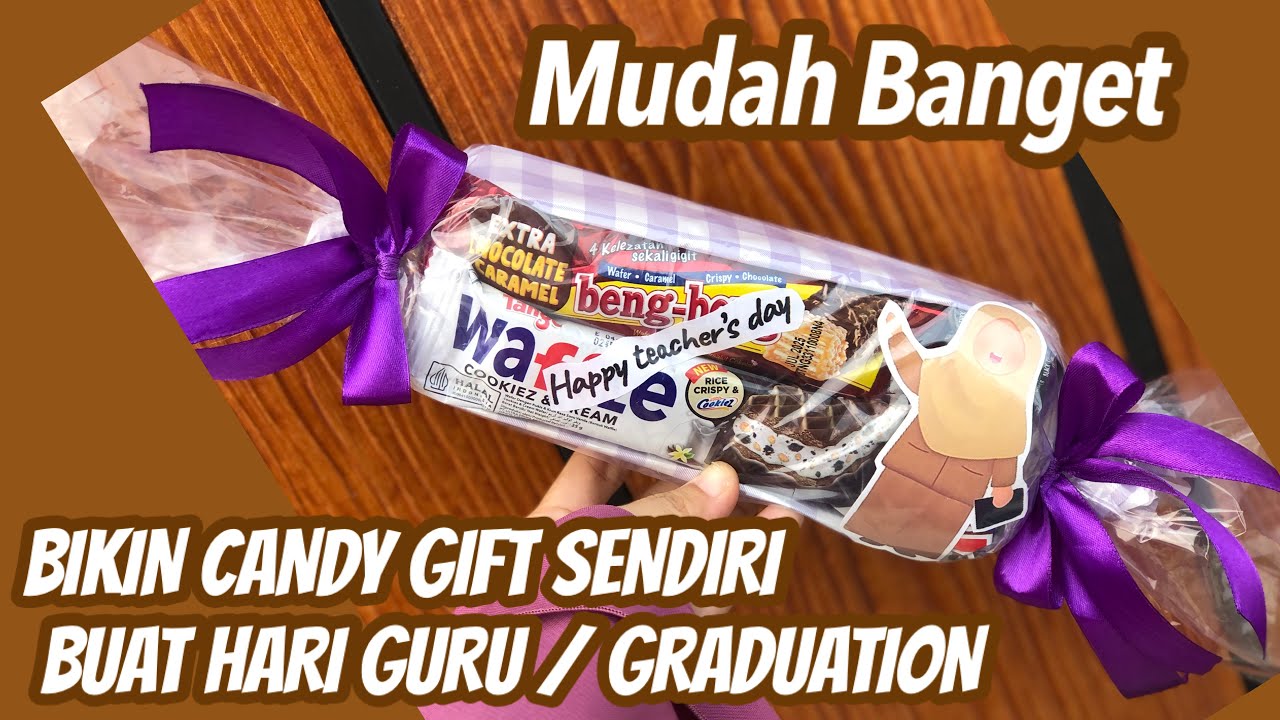 DIY Buket Snack Bentuk Permen  / Candy gift