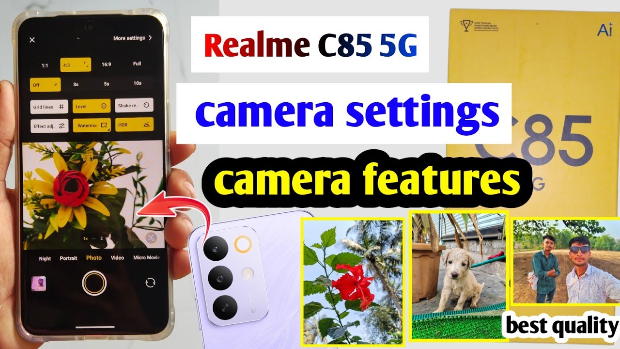 Realme C85 5G camera settings | Realme c85 5g camera quality | Realme c85 camera features