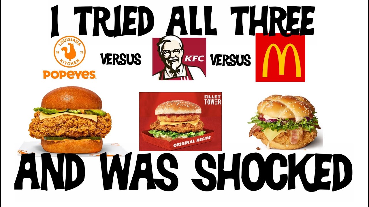 KFC MACDONALD POPEYES BURGER CHALLENGE