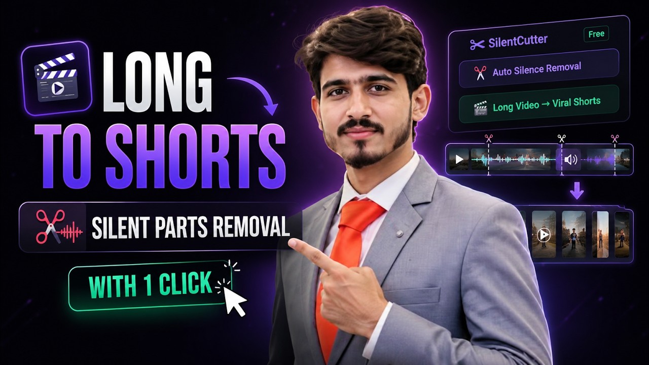 AI Video Editing Tools: Turn Long Videos Into Shorts and Remove Silent Parts with 1 Click