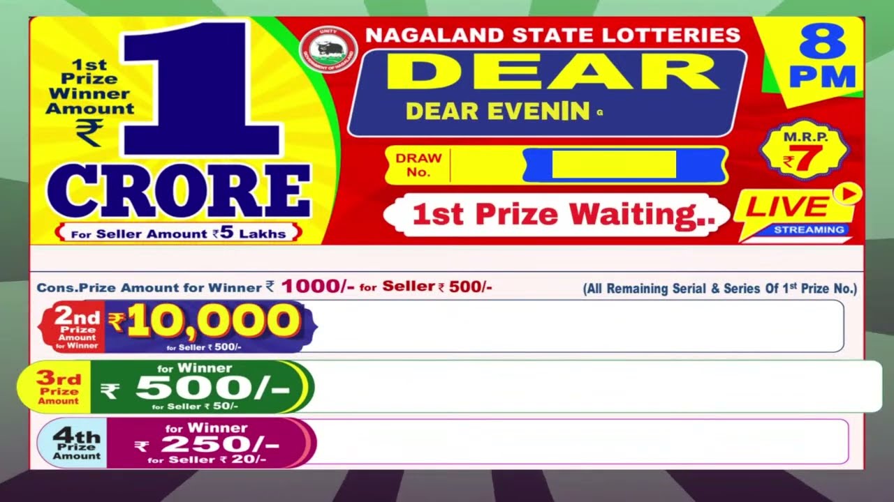 [LIVE] Lottery 8:00 PM Dear Nagaland state lottery live draw result 06.04.2026 | Lottery live
