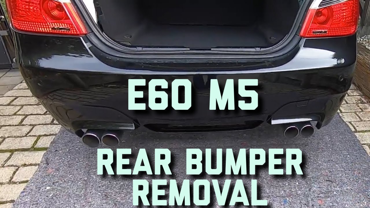 BMW E60 Rear Bumper Removal