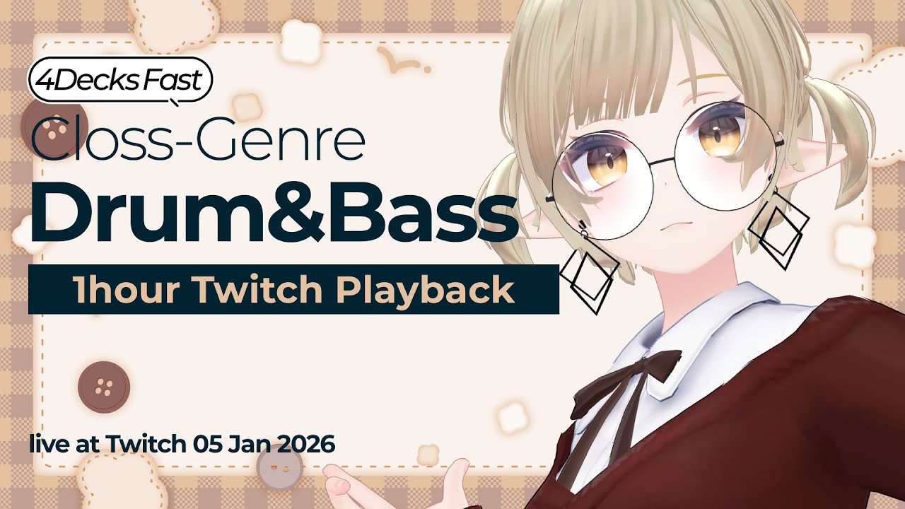 リクエストにぜんぜん対応できなくてごめんなさいの巻 #vrdj #vrchat #drumandbass
