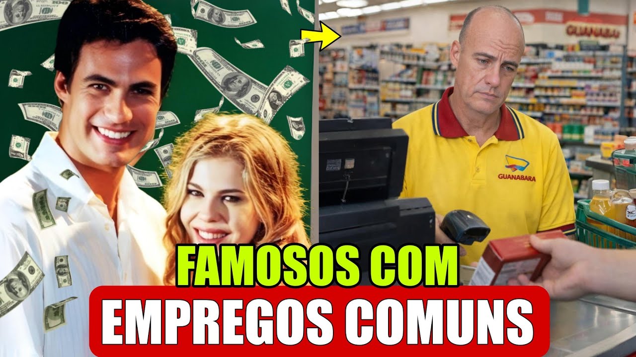 12 FAMOSOS QUE TEM EMPREGOS COMUNS HOJE EM DIA 😱 #9