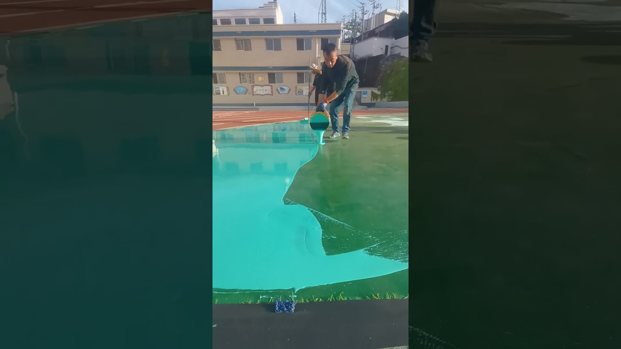 Self-leveling material, suitable for tile concrete floors, waterproof, non-slip and wear-resistant