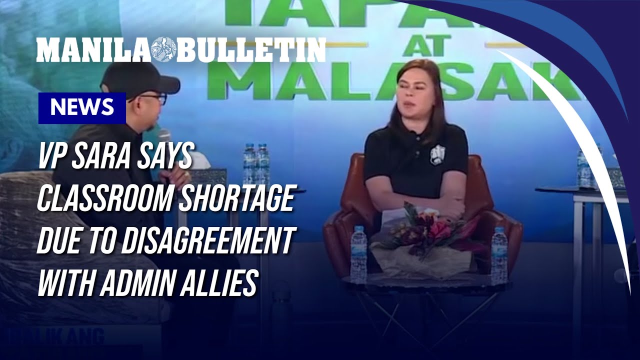 VP Sara says classroom shortage due to disagreement with admin allies