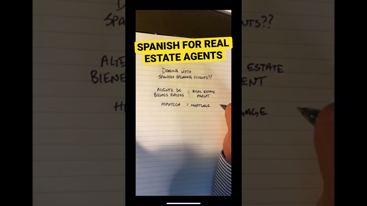 Spanish for real estate agents #shorts #shortsvideos #short