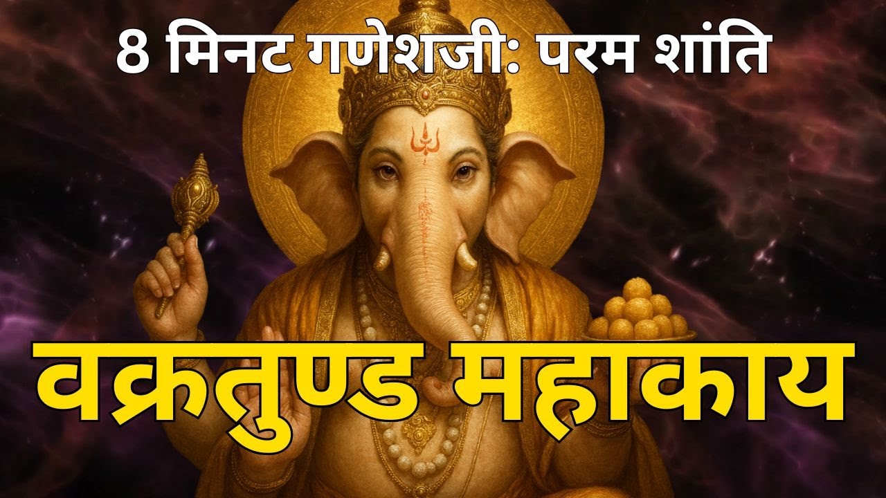 8 मिनट — गणेश का शांत स्मरण | Vakratunda Mahakaya
