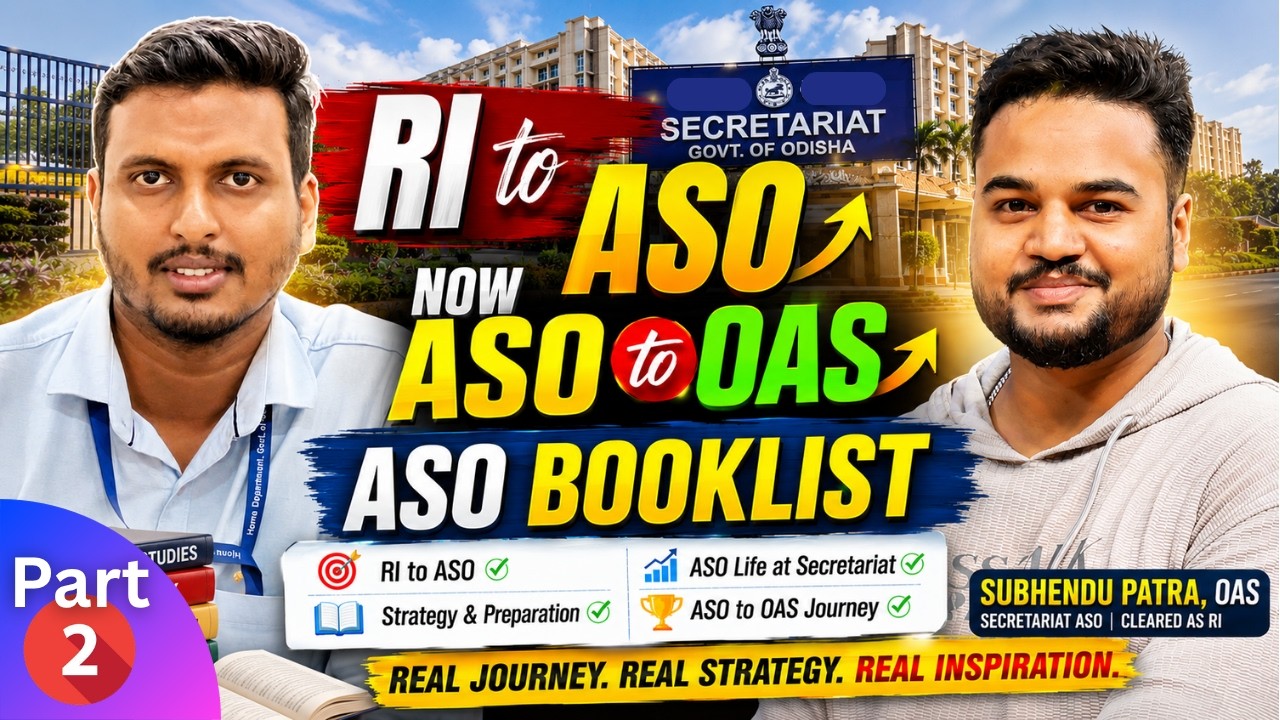 ASO Booklist by Subhendu Patra OAS | How I Cracked ASO While Working as RI |  | Part 2