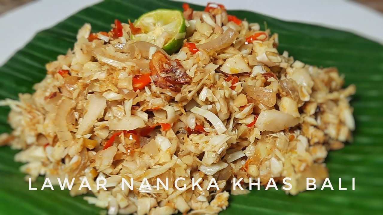 Lawar Nangka Bali || Kali Ini Nenek Bikin Lawar Putih Khas Bali