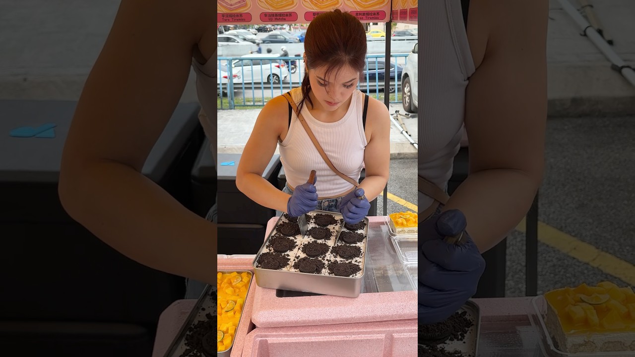 Malaysian Woman Selling Sweet Cake