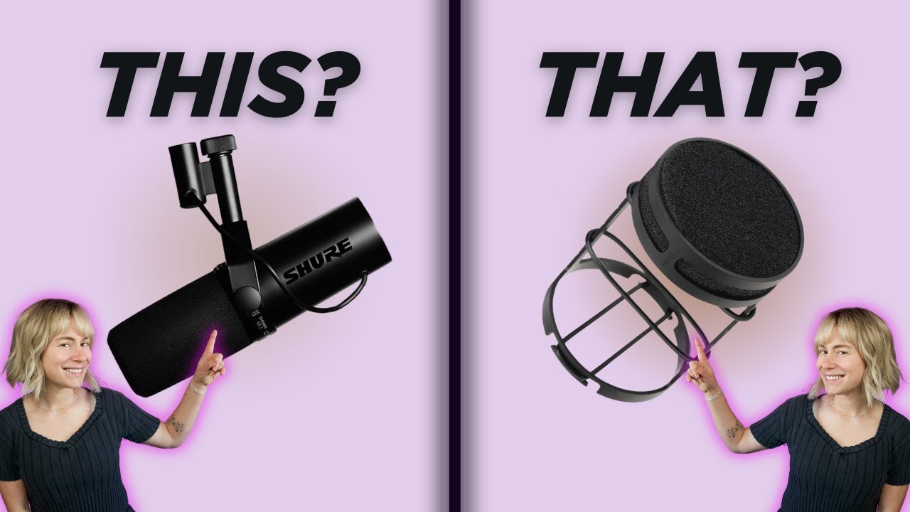 ISOVOX ISOPOP Broadcast Pop Filter verse SM7B Pop Filter
