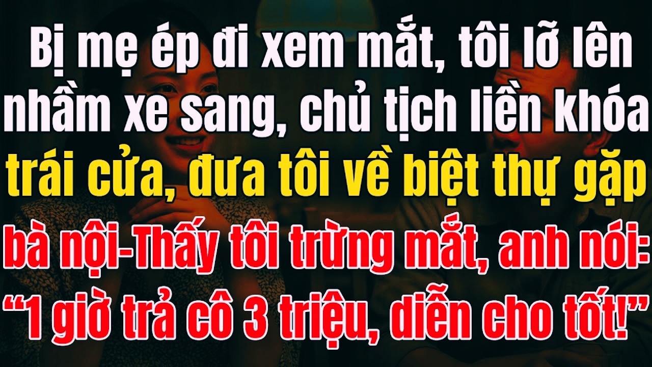 Nhầm Xe Xem Mắt Thành Xe Chủ Tịch Bị Khóa Trái Cửa Đưa Về Biệt Thự Gặp Bà Nội Và Cái Kết Bất Ngờ.