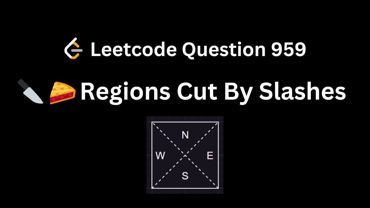LeetCode 959. Regions Cut By Slashes | Union-find | Python