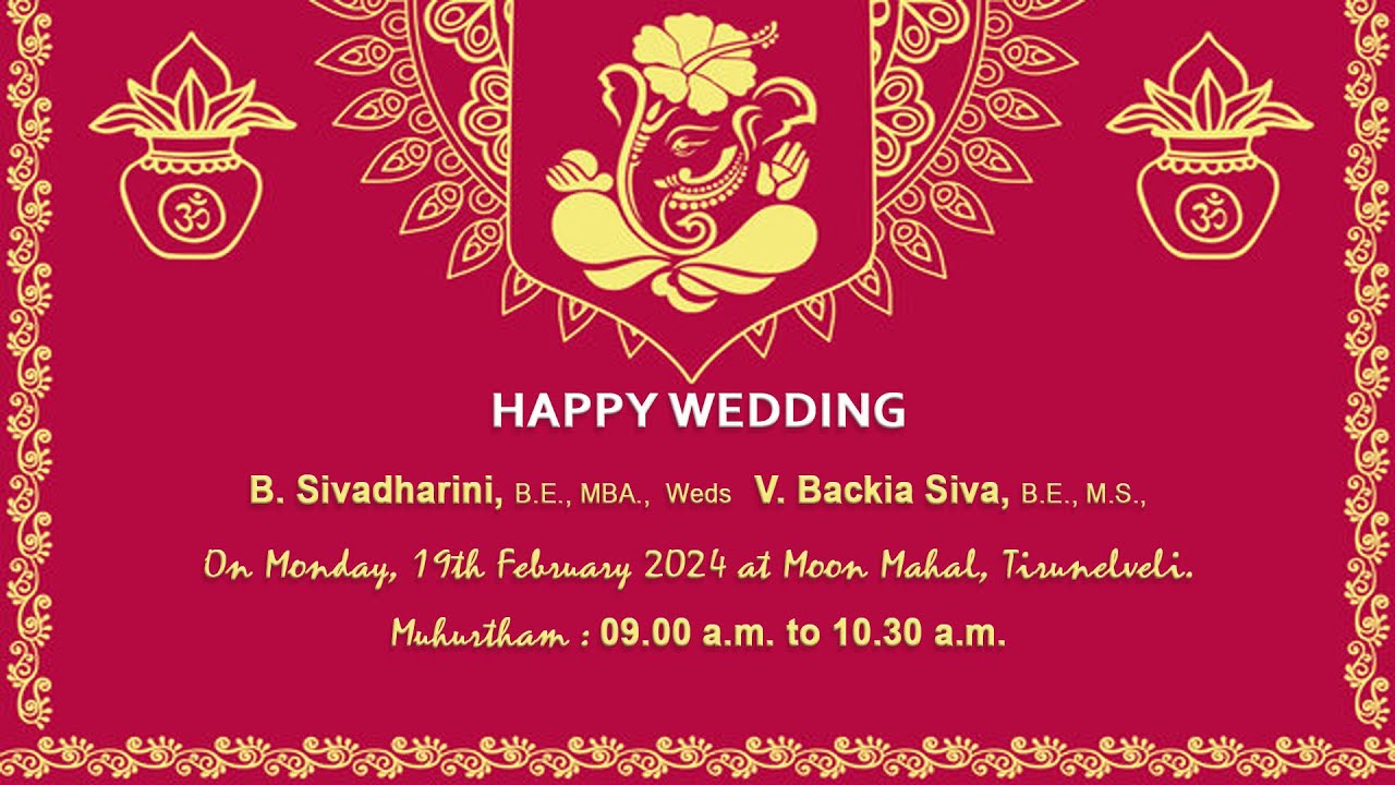 WEDDING CEREMONY