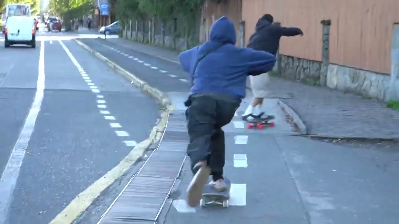 Crusing Pucon with Esteban Jofre testing Bones ATF Raugh Riders 59mm.