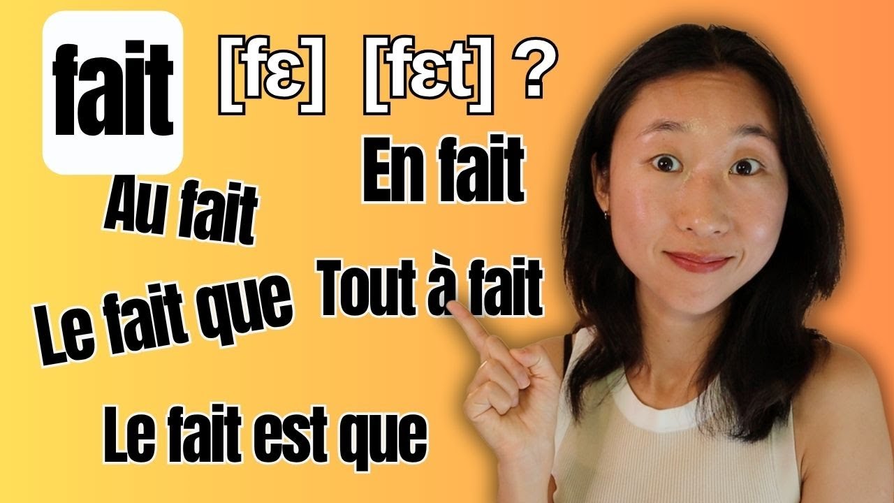 Fait 如何发音以及如何使用？ Comment prononcer le mot 