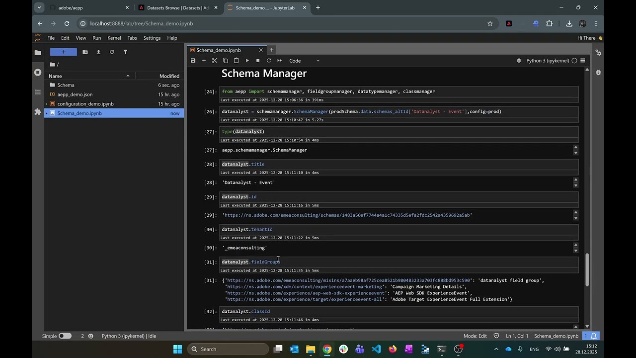 aepp : Schema Manager