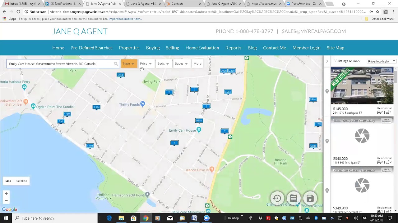 myRealPage Real Estate Websites Vancouver Island & Victoria Demo