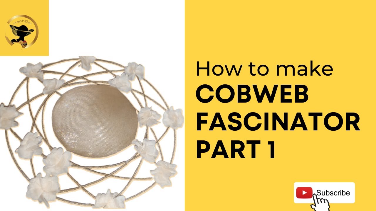 How to make Cobweb Fascinator Part 1 #cobweb #fascinators #crafts #millinery
