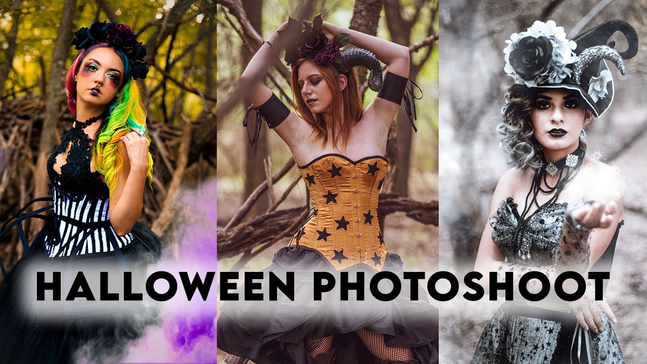 Halloween Fantasy Couture Costumes | Behind the Scenes Modeling & Photography PhotoShoot Vlog