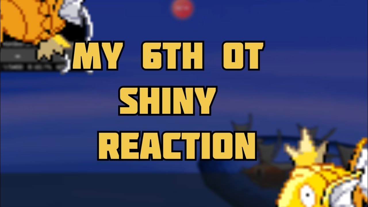 Shiny Montage Reaction / PokeMMO / #shinyreaction #acerone