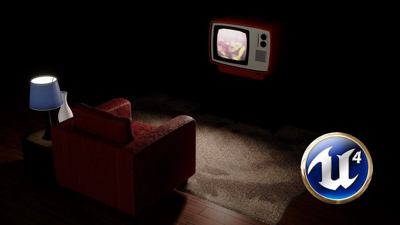 TV Glow Effect in Unreal Engine 4.19
