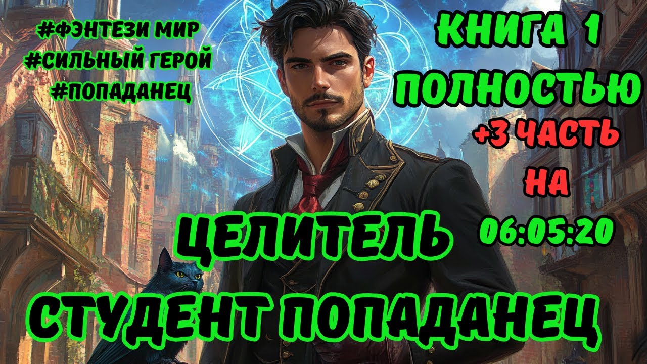 АУДИОКНИГА Полностью | ЦЕЛИТЕЛЬ | КНИГА 1 | ФЭНТЕЗИ | ПОПАДАНЕЦ | #аудиокнига  #аудиокниги #фэнтези