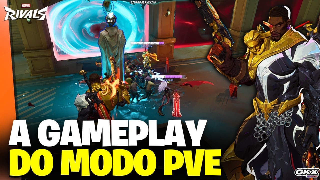 PRIMEIRA GAMEPLAY NOVO MODO PVE ZUMBI DO MARVEL RIVALS