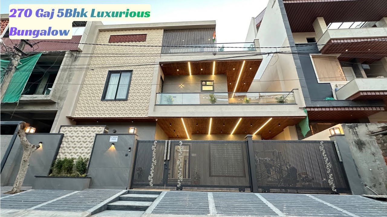 270 Gaj Luxurious Kothi 5 stars 🌟5Bhk Home Theatre Lift Garden GYM In Nirman nagar Jaipur 