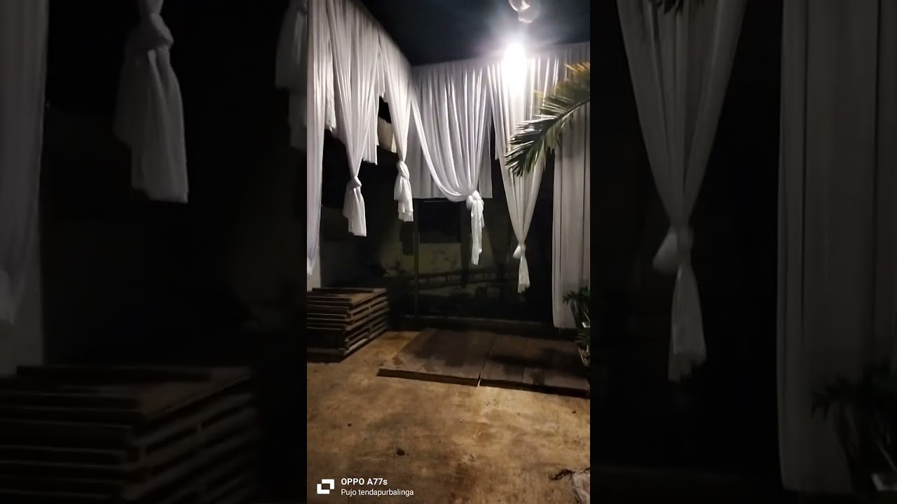 Viral proses pasang tenda pernikahan 