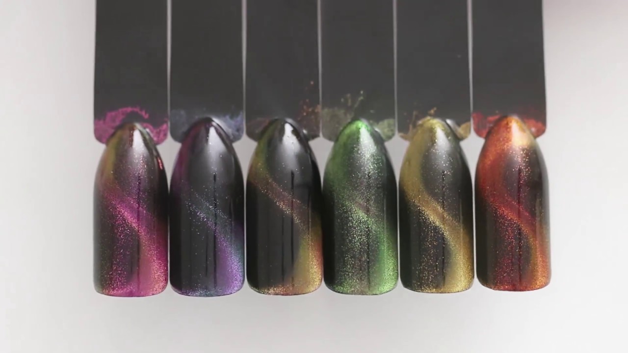 New Arrivals! BORN PRETTY Chameleon Magnetic Cat Eye Nail Powder-Tutorial