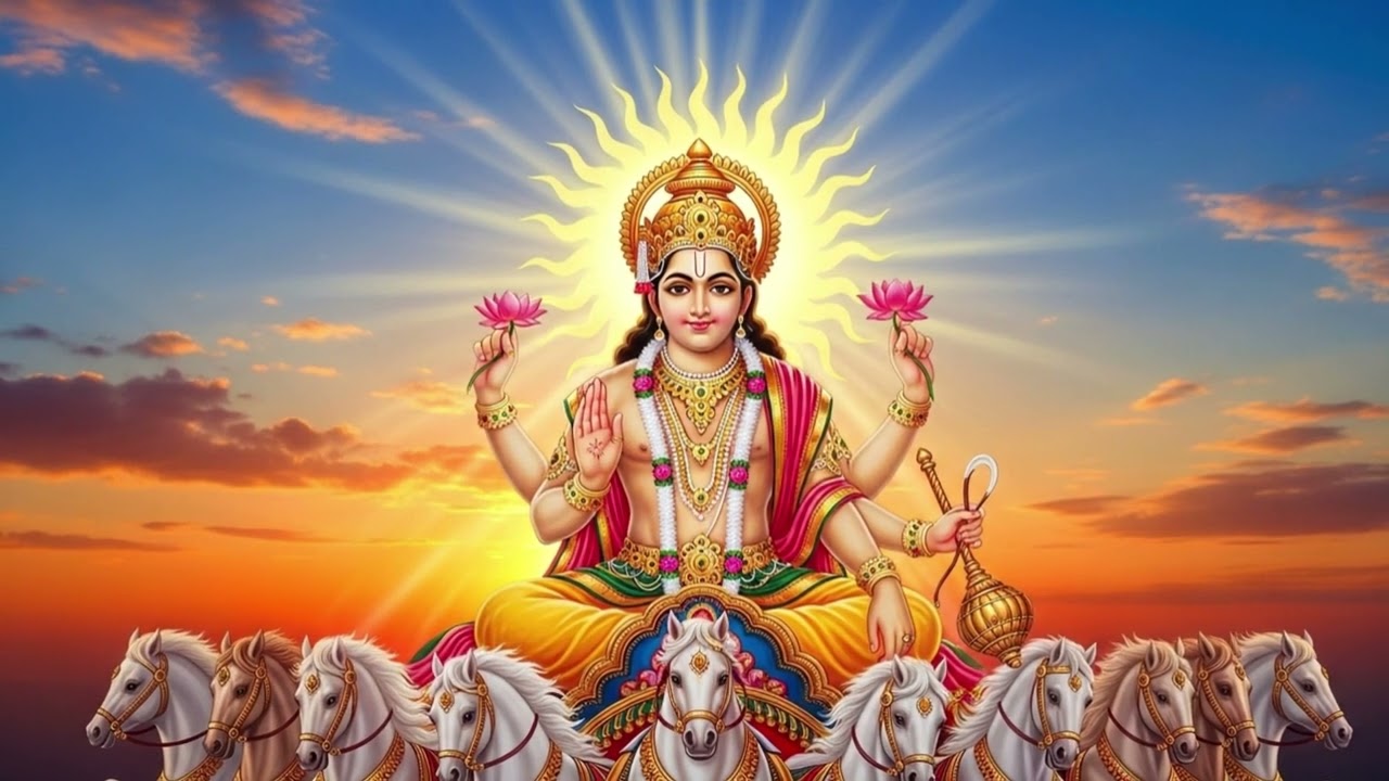 108 Times Powerful Surya Deva Mantra | Om Suryaya Namah | Sanskrit