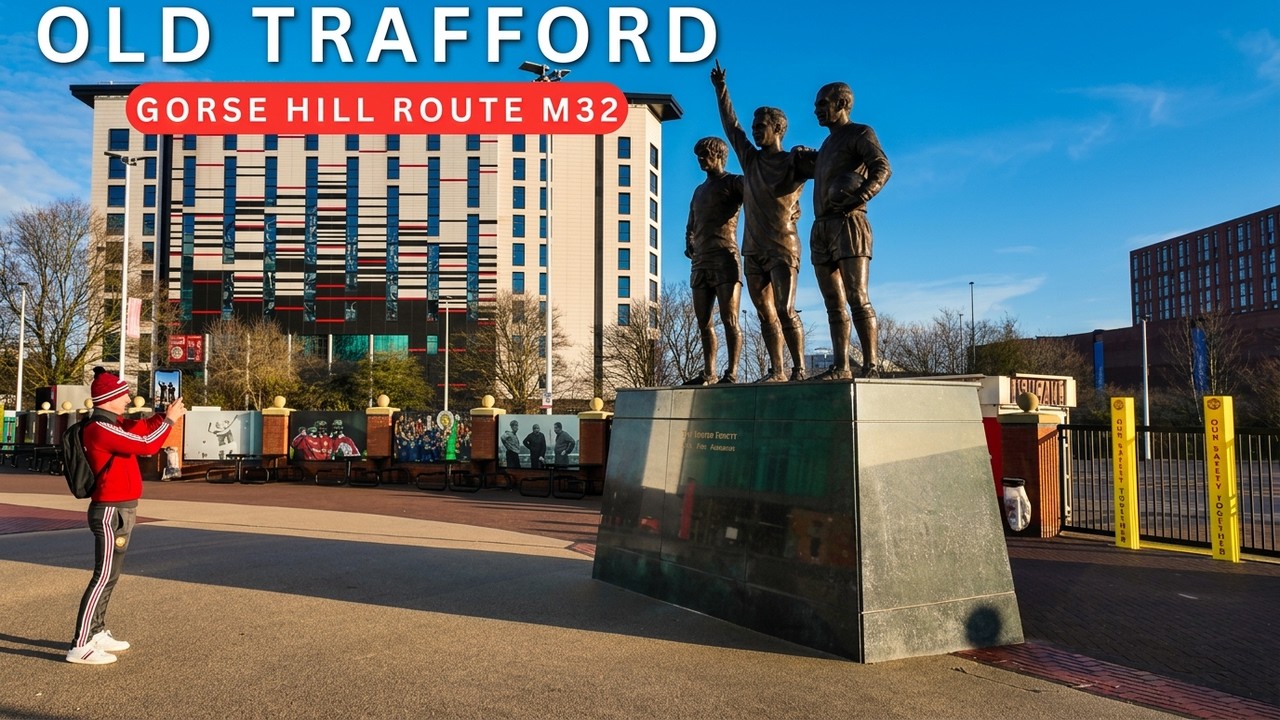 Manchester M32 Walking Tour 4K | Gorse Hill Park to Old Trafford | Calm Early Morning