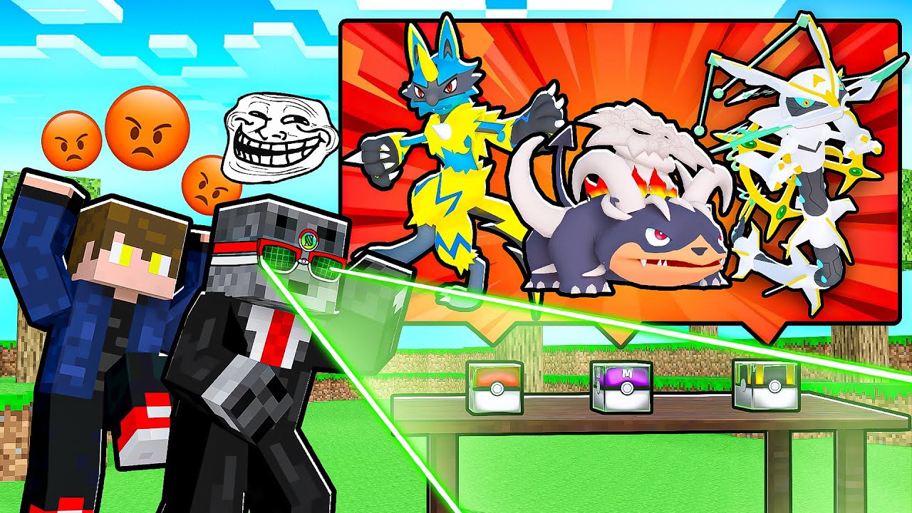 TROLLEI COM X-RAY DE POKEMON FUSÃO no MINECRAFT PIXELMON