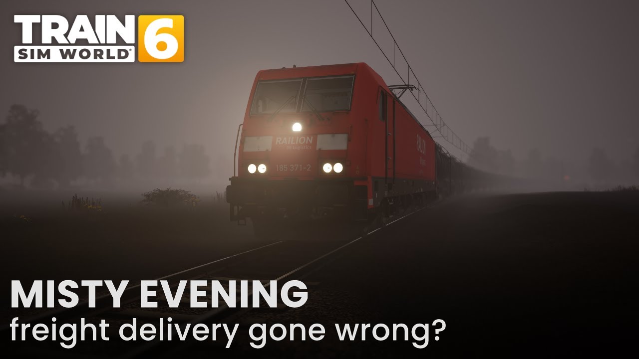 Delivery in the Evening Mist | Bahnstrecke Leipzig–Dresden | DB BR 185.2