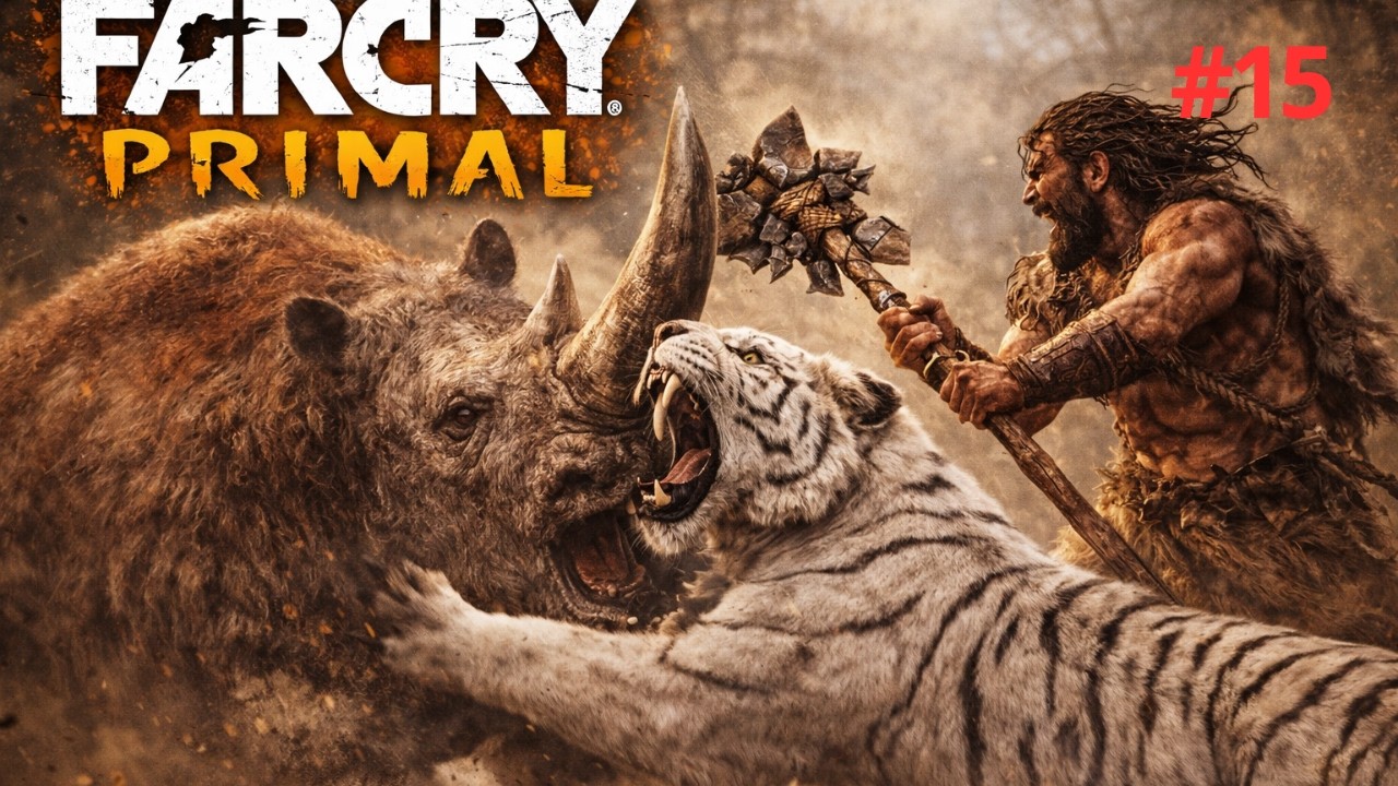 Far Cry Primal #15 - Quase Fui Morto Fui Atacado Pelo Rinoceronte
