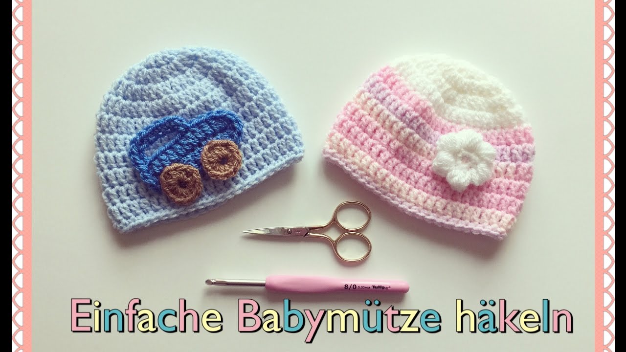 SUPER EINFACHE Babym&uuml;tze 0-6 Monate h&auml;keln f&uuml;r Anf&auml;nger