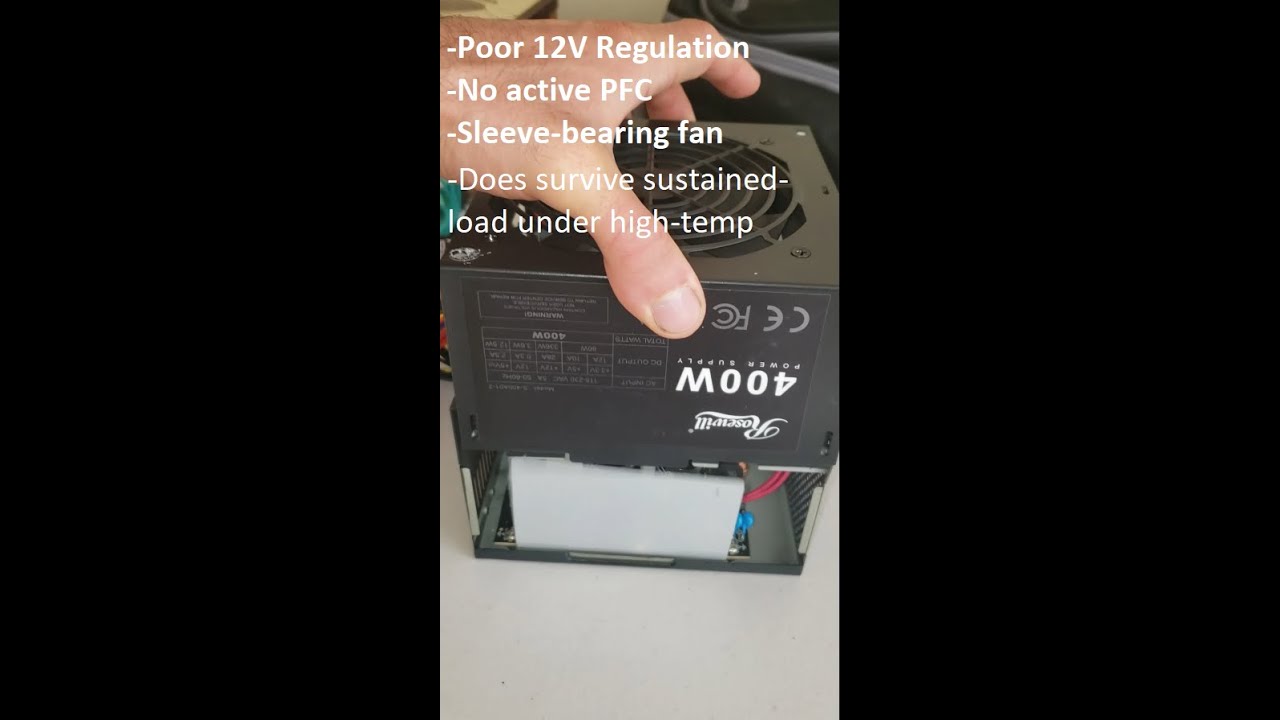 Rosewill 400W S400A01-Z  Power Supply, it's cheap but has some muscle!