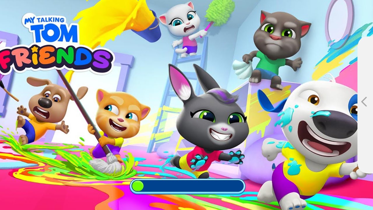 My talking tom friends toilet android GAMEPLAY 4U