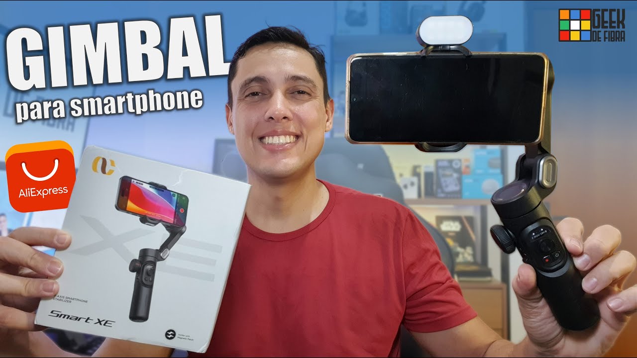 Estabilizador GIMBAL 3 Eixos para smartphone - AOCHUAN SMART XE